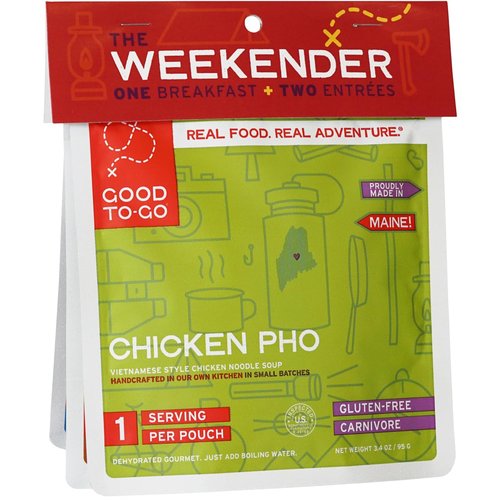GOOD TO-GO Alpine Weekender 3-Pack | Camping & Backpacking Food | Just Add Water Backpacking Meals | Good To-Go Dehydrated Meals Taste Better Than Freeze Dried Food