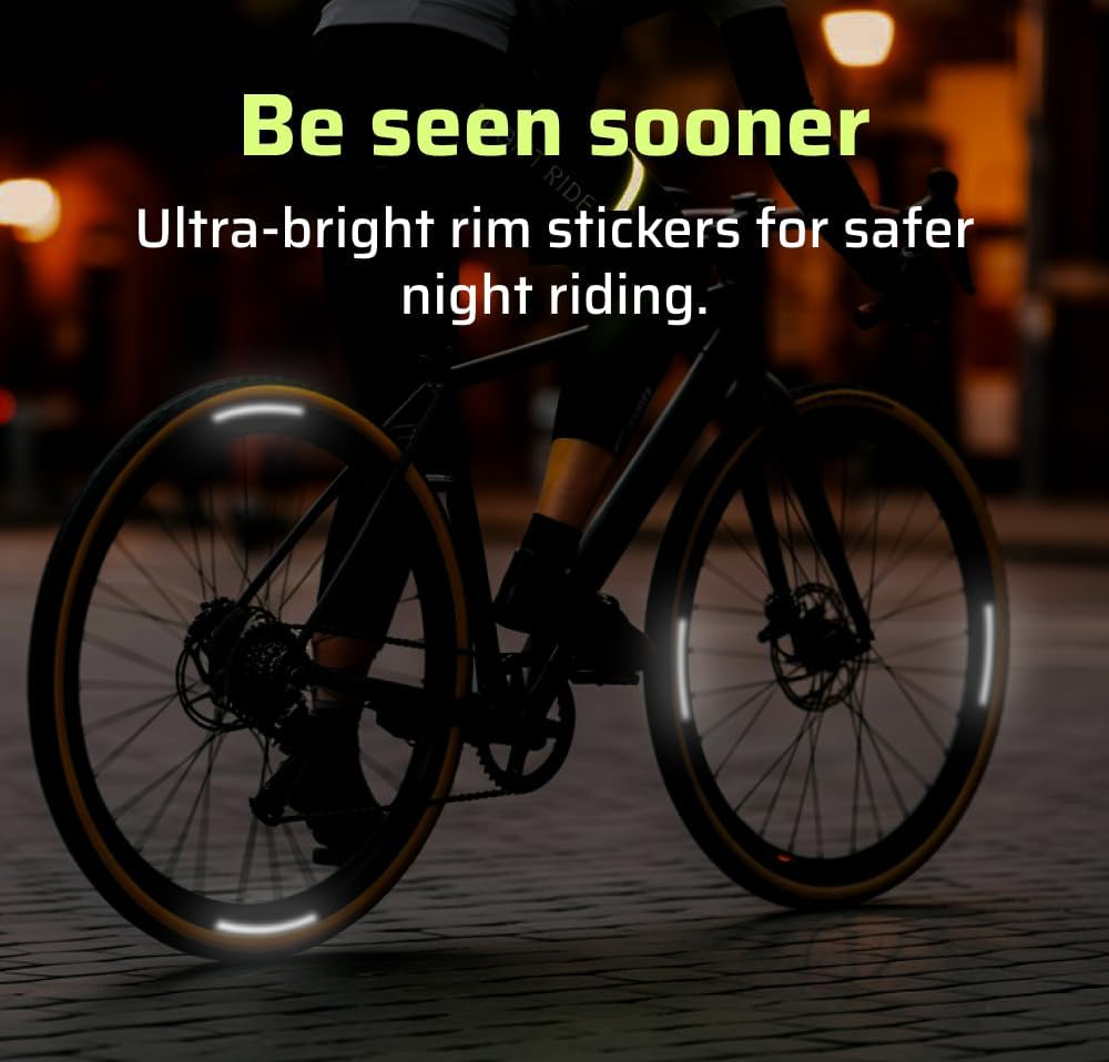 330 Reflective Stickers for Hard Surfaces Oval 5 Pack - Bicycle Frame, Helmet, Stroller, Scooter, Pedals - 5 Sheets - 3.5 x 5.5 Inch Sheet - 150 Retro Reflective Stickers 330 Candle Power