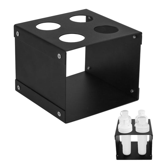 Flavor Cartridge Holder Compatible with Cirkul, Cartridge Storage Organizer Container Square Support Rack Water Bottle Filter Holder for Cirkul Cup Holding 4 Cartridges (Black)