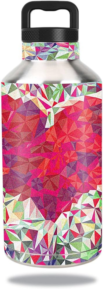 MightySkins Skin Compatible with Ozark Trail Water Bottle 64 oz wrap Cover Sticker Skins Rainbow Explosion