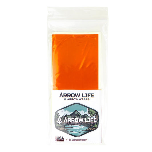 Arrow Life 6" Arrow Wraps 12 Pack Orange 1.125" Width