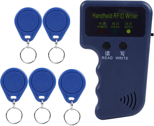 Card Writer Duplicator for 125KHz ID Cards Portable Handheld Device Supports T5577 EM4305 TK4100 Chips No PC Required for Fast Cloning