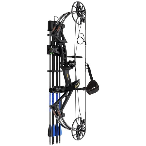 Sanlida 2024 New Dragon X7 Ready to Hunt Compound Bow Package for Adults, Archery Compound Bow and Arrow Set, 0-70 Lbs Draw Weight, No Bow Press Needed, Limited Life-time Warranty (Black)