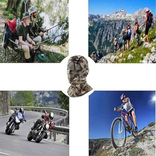 Camo Balaclava Face Mask for Men Women UV Sun Protection Cycling Neck Scarf Gaiter Head Breathable Motorcycle