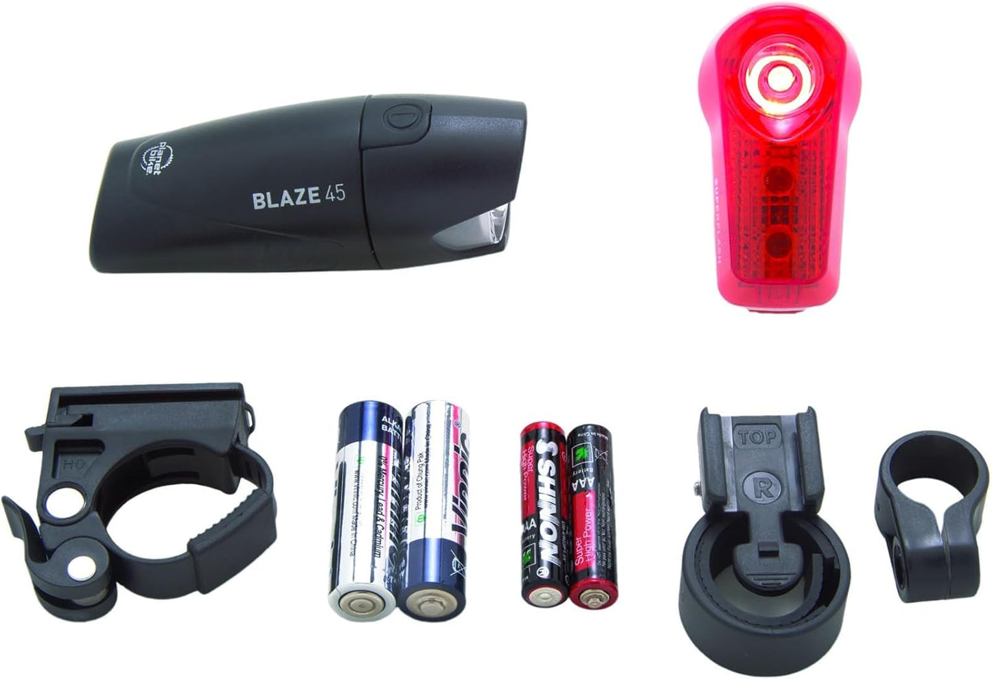 Planet Bike Blaze 45 & Superflash bike light set