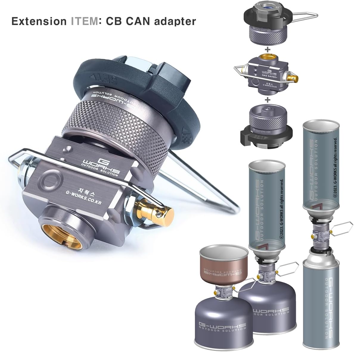 Gas saver plus/Lindal Valve Canister Shifter/Refill Adapter/Air Vent Function