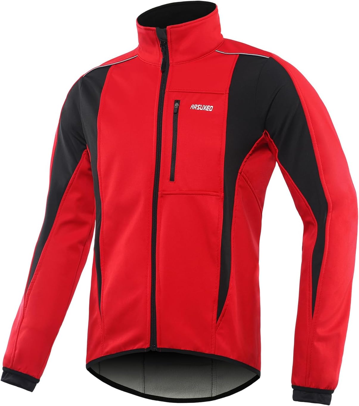 Windproof Waterproof Thermal Cycling Jacket for Winter | ARSUXEO 15K Softshell
