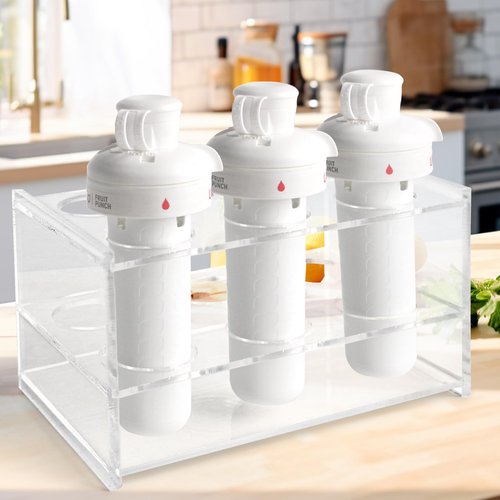 MEIJIAYOU Sip Flavor Stable Cartridge Holder,Acrylic Flavor Sip Safe Case Organizer with 6 Holes,Fip Sip Stand Organizer Cartridge