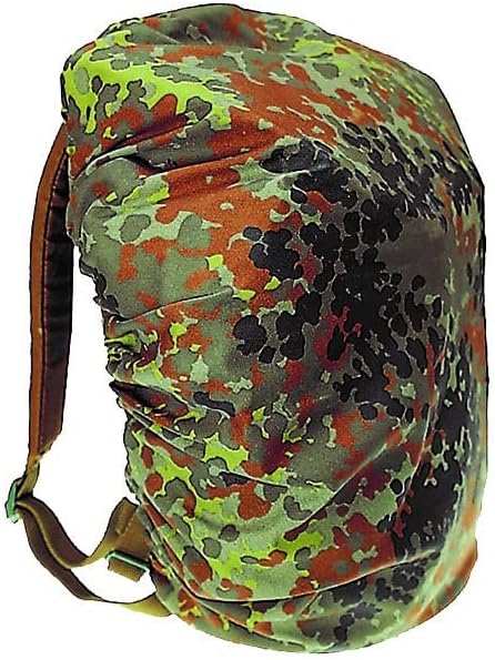 Mil-Tec Flecktarn Rucksack Waterproof Camouflage Cover for Hunting Fishing Backpack size up to 130 Liters