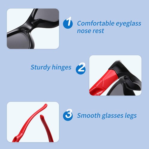 SooGree Kids Sports Polarized Sunglasses Cycling Baseball Shades Lightweight Frame UV400 Sunglasses for Boys Girls