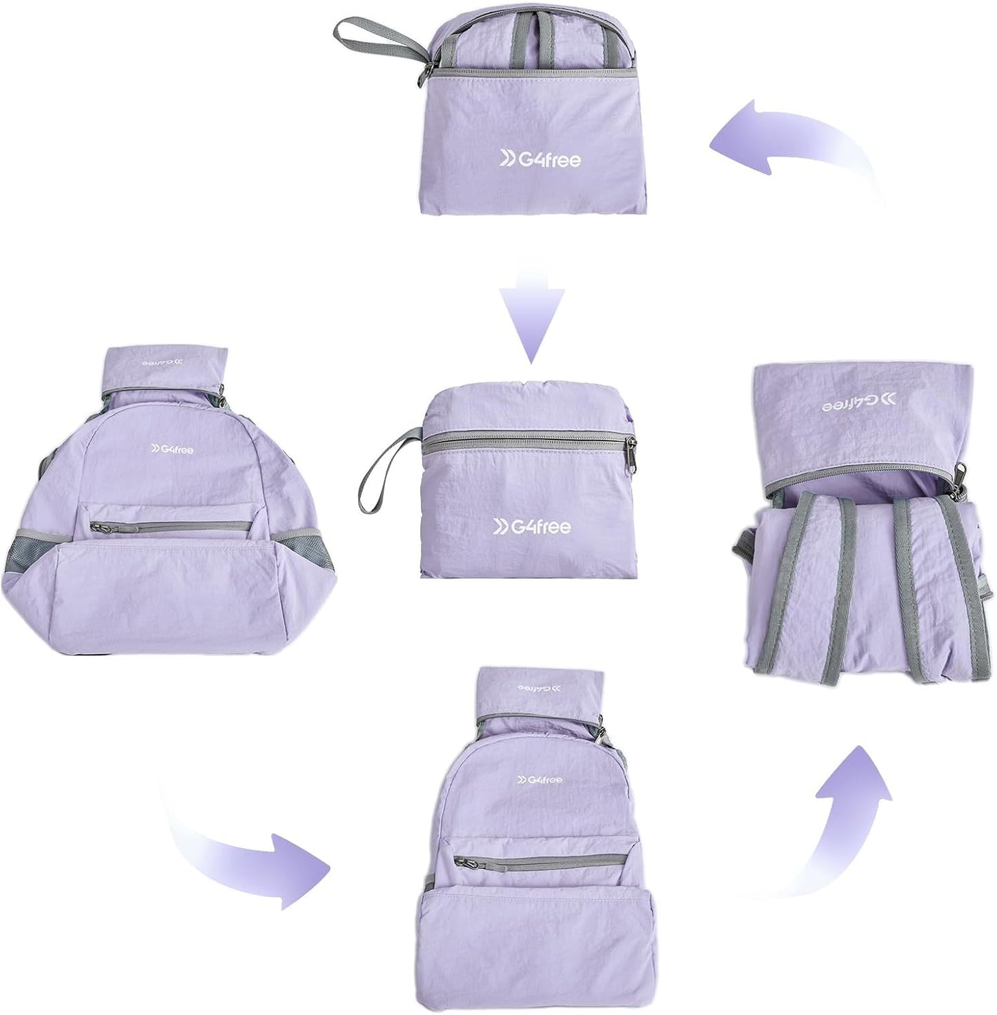 G4Free 20L Lightweight Packable Backpack Travel Hiking Daypack Foldable Backpack for Men Women