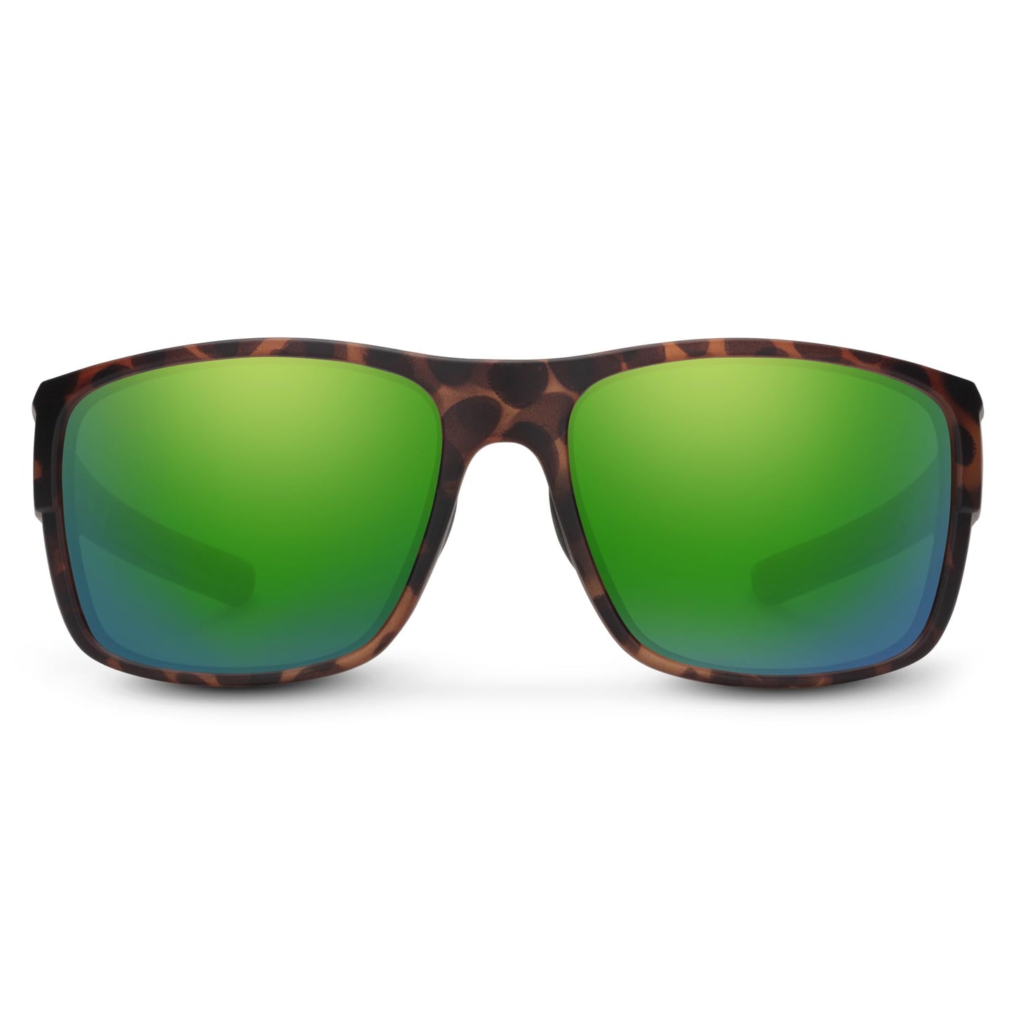 Suncloud Range Polarized Sunglasses – 100% UV Protection – Comfortable Fit, Trendy Design – for Men & Women – Matte Tortoise + Polarized Green Mirror Lenses