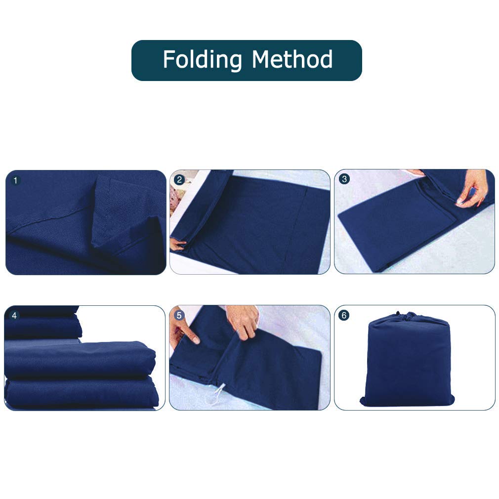 MeiLiMiYu Sleeping Bag Liner, Portable Sleep Sack Lightweight Dirt-Proof Hotel Sheet for Adult