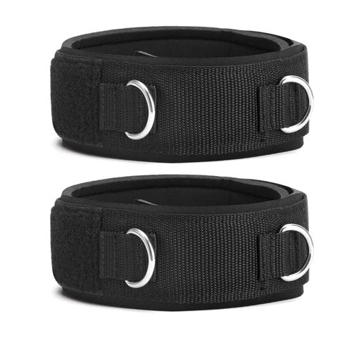 LOOEEL 2Pcs Fitness Thigh Straps Soft Neoprene Padded Fitness Leg Exercise Attachment Adjustable Thigh Resistance Belt for Machines Gym Workout Speed Exercise Taekwondo Football Running