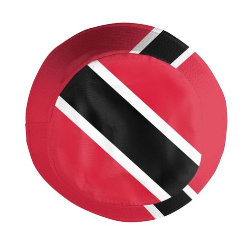 Cute Trinidad and Tobago Flag Bucket Hats Fashion Sun Cap Summer Outdoor Fisherman Cap for Adults Women Men