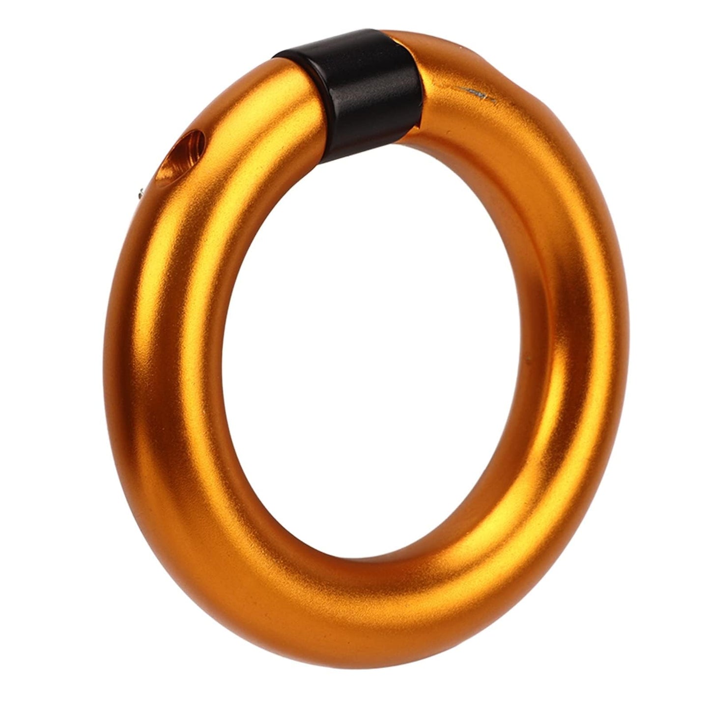 Aqur2020 Rappel Ring, Rock Climbing O Ring to Use Abrasion Uniform Force for Mountaineering (Gold)