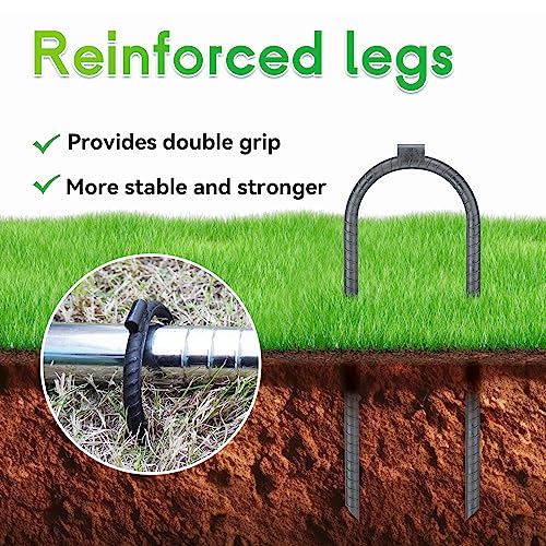 Heavy Duty Rebar Wind Stakes for Trampolines - 10x3 Inch Ground Anchors