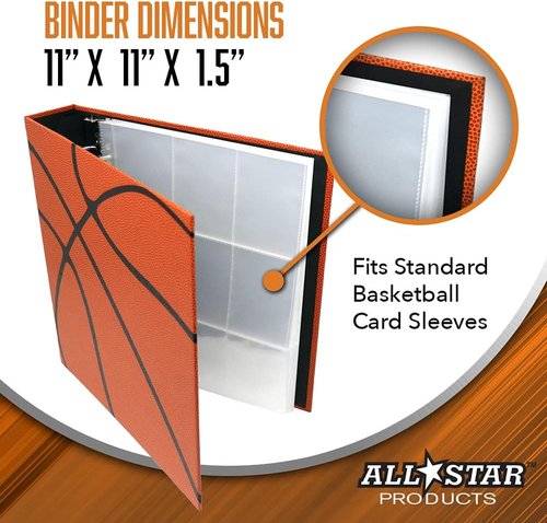 Baseballz Textured 3-Ring Baseball Card Binder by All Star Products | Looks and Feels Like a Real Baseball | Patented Textured Card Protection Album | Perfect for Baseball Fans and Card Collectors