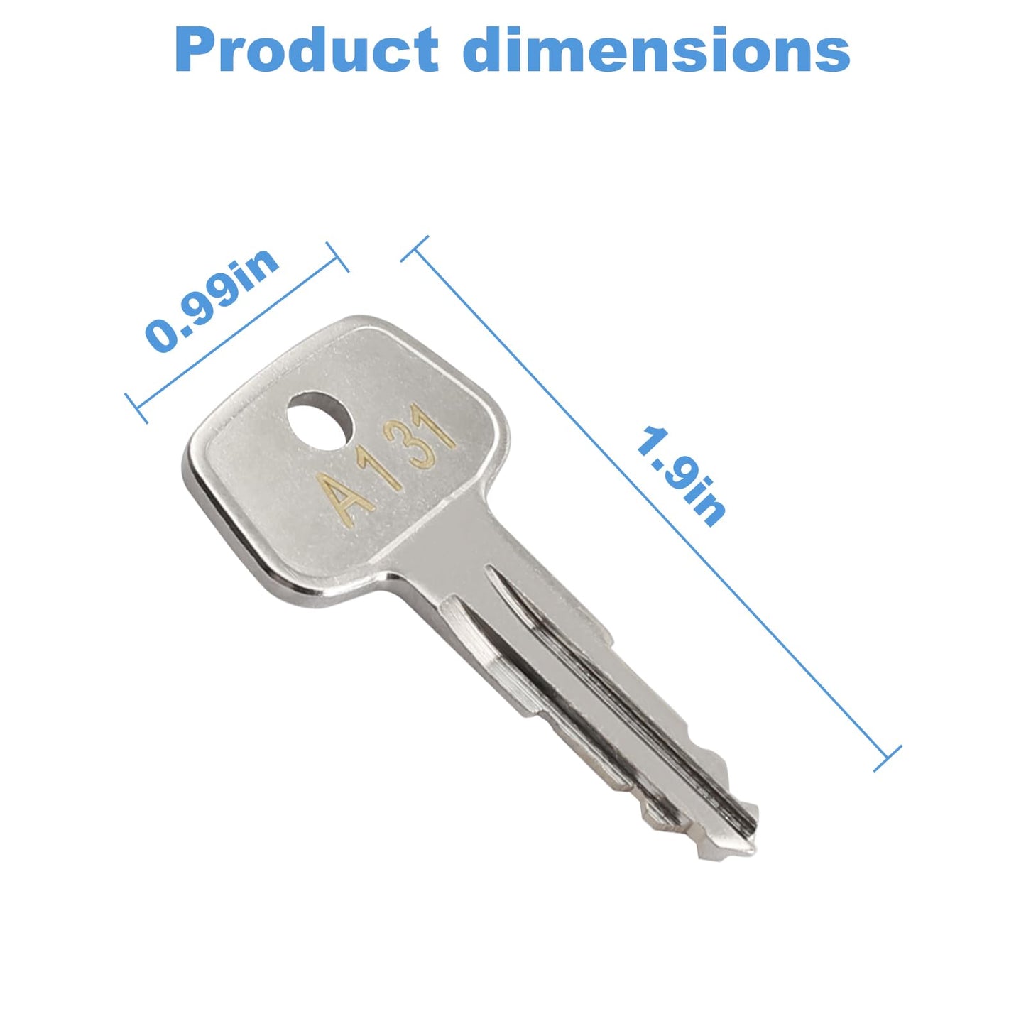 A131 SKS roof Rack Key,Yakima Replacement Key,Replacement Keys for Yakima SKS Ski,Roof,Cargo Box,Carrier Racks and Crossbars with Code Series A131[2 Pack]