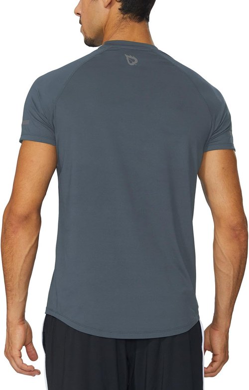 baleaf Men's Running Workout Shirts Short Sleeve Athletic T-Shirt Quick Dry