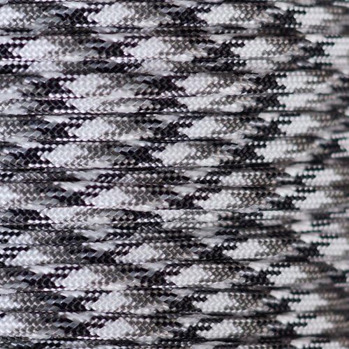 Paracord Planet Mil-Spec Commercial Grade 550lb Type III Nylon Paracord Reflective and Glow in The Dark Colors (Black Glow in The Dark, 100 feet)