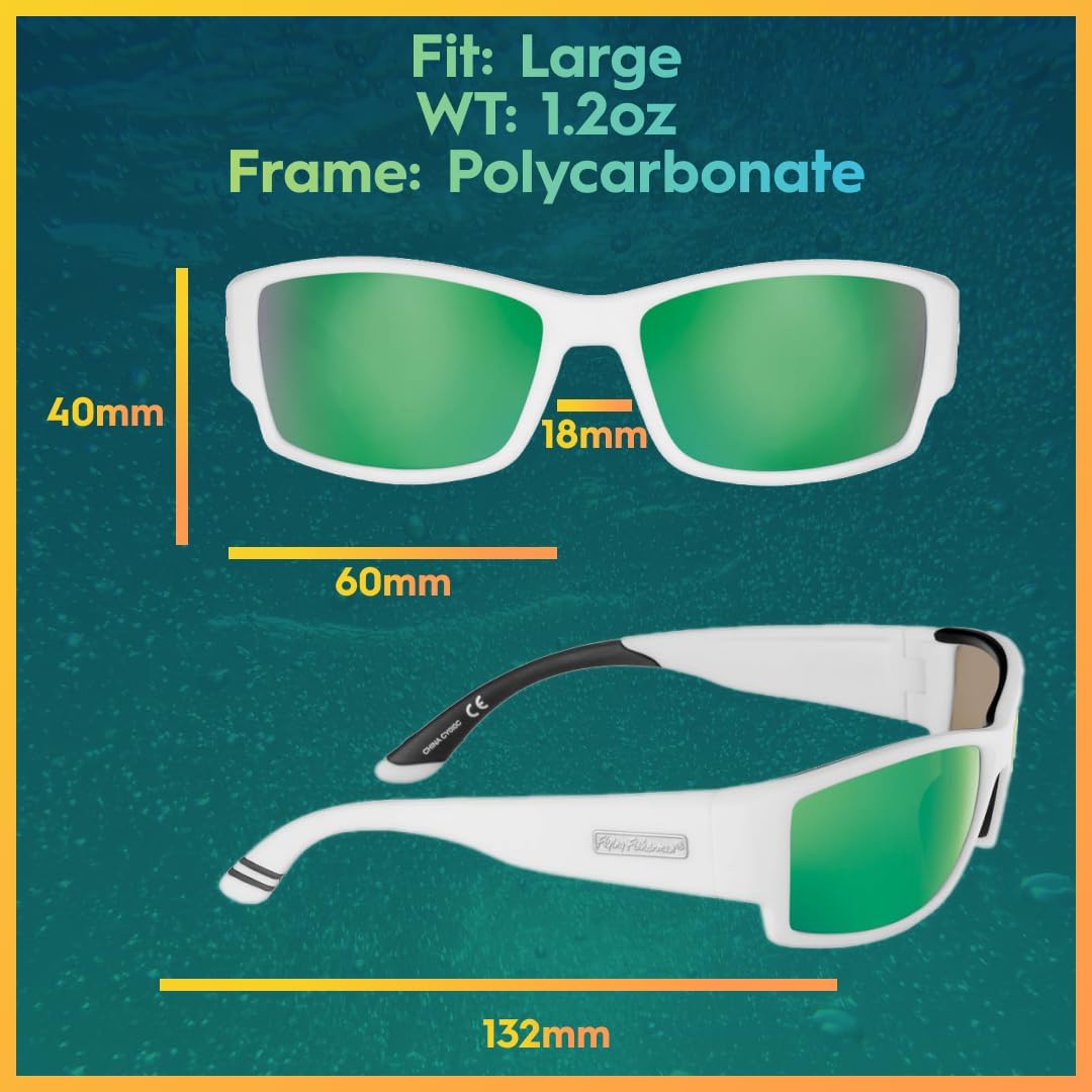 Flying Fisherman Razor Polarized Sunglasses with AcuTint UV Blocker for Fishing and Outdoor Sports