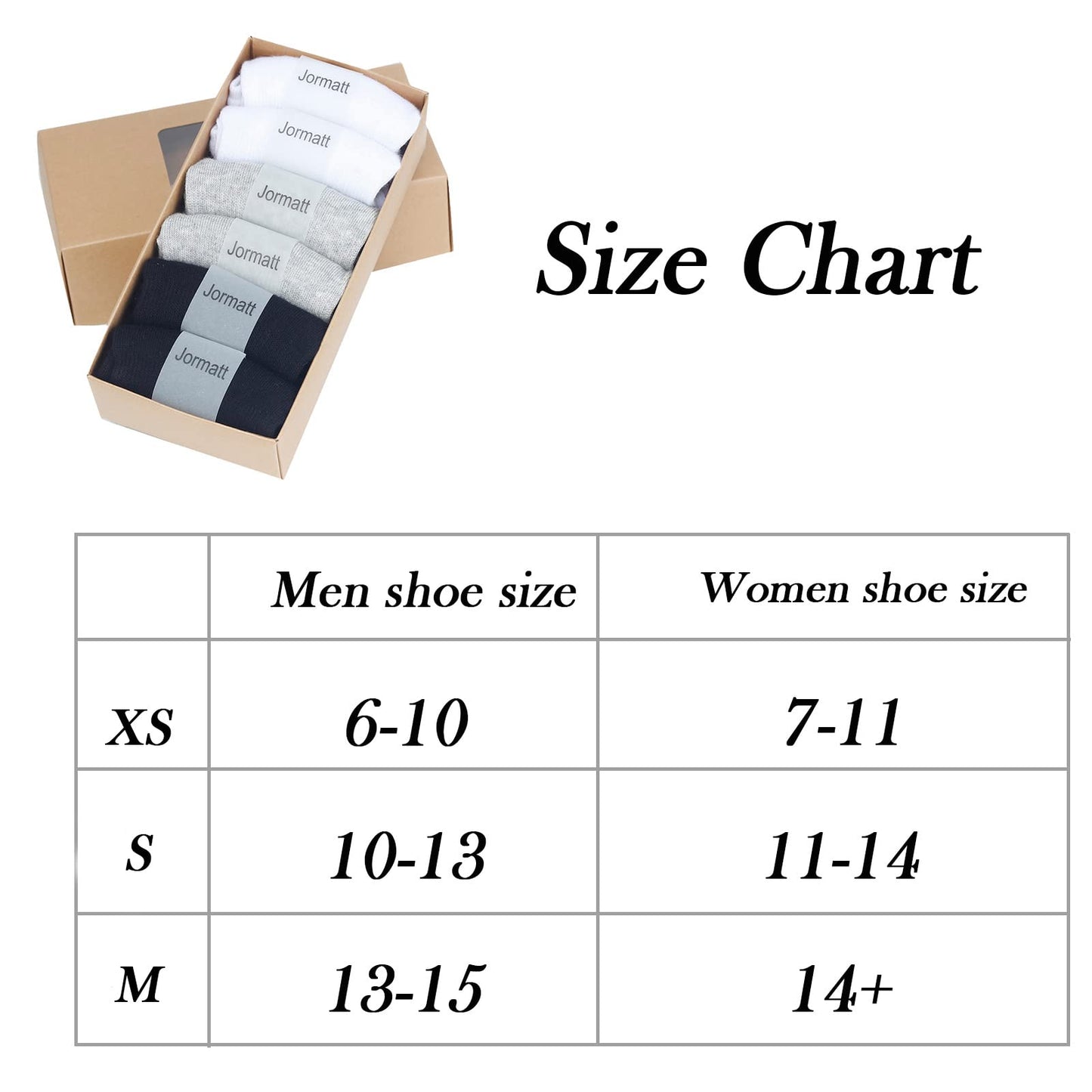 JORMATT 6 Pairs Mens & Women No Show Socks Non-Slip, Athletic Sneaker Cotton Invisible Low Cut Socks for Mens Shoe Size 6-10