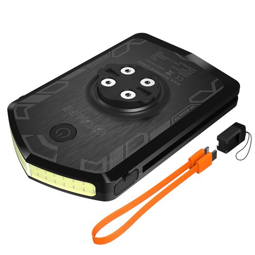 CYCLAMI Bike Light Compatible with Garmin Bike Computer, 220° Wide-Angle for Being Seen, 5000mAh Aluminum Daylight Compact Flashing-Light with 4 Modes, IPX6 Waterproof, Type-C Front Bicycle Light