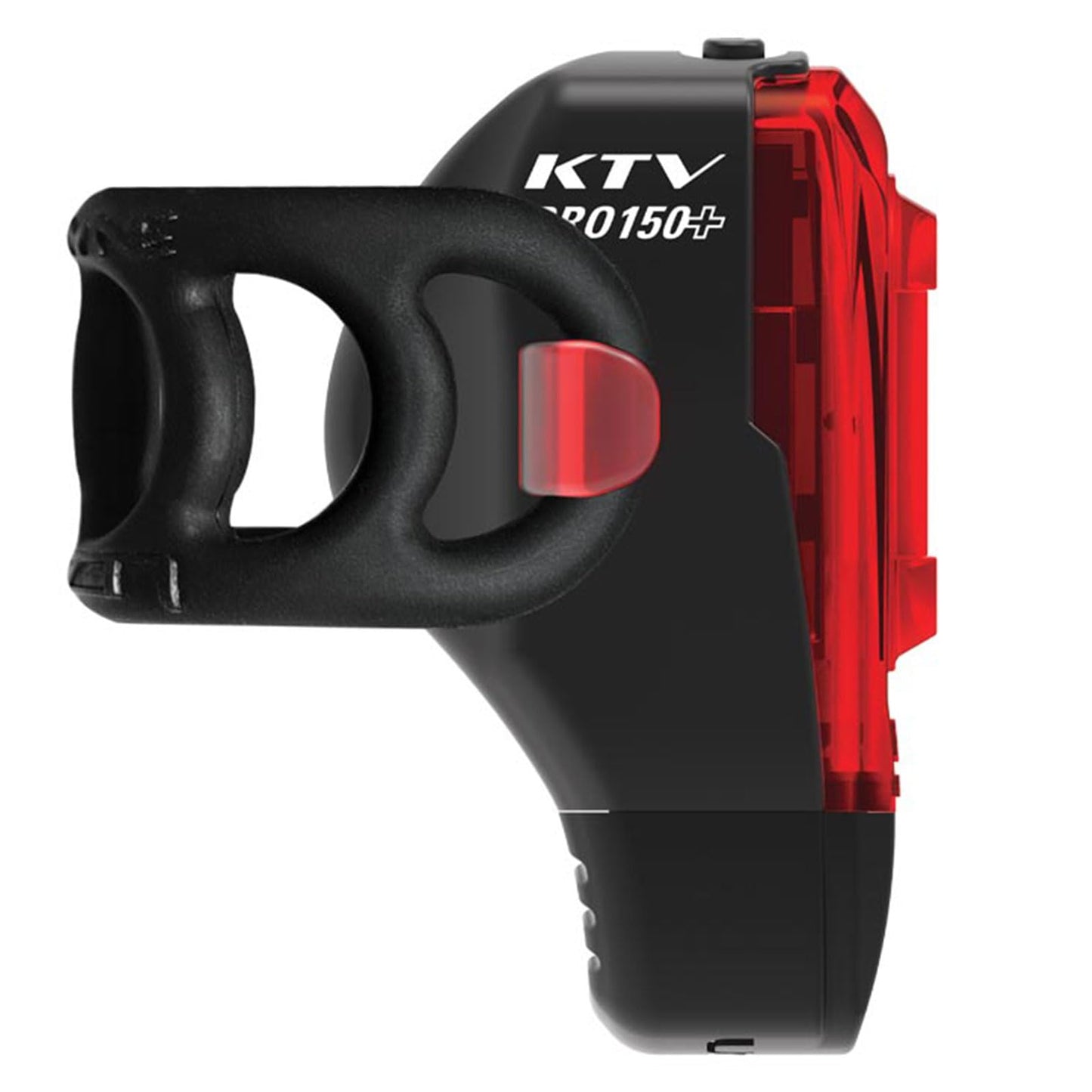LEZYNE KTV Drive Pro+ Bicycle USB Rechargeable IPX7 Waterproof 270-Degree Visibility LED Rear Light w/Multiple Solid & Flash Modes | Mounting Strap Included, Black, 150 Lumens/USB Stick