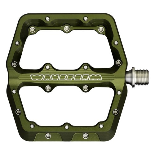 Wolf Tooth Waveform Aluminum Pedals - Large - Black (Olive, Large)