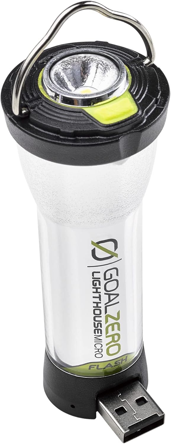 Goal Zero Lighthouse Micro Charge Flashlight, USB Rechargeable Flashlight for Car and Emergency Use