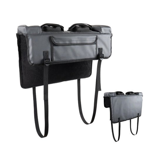 BZWKQA Tailgate Pad for Mountain Bike - Holds 2 Bikes, Truck Bed Bike Rack Pad with Tool Pockets, Universal Fit for Most Pickups