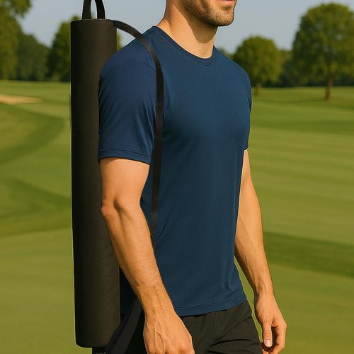 Super Large Golf Beer Sleeve for Golf Bag with 7 Reusable Cold Packs - L-Size: 7 Cans Golf Cooler Bag - Great Golf Gift - Golf Bag Beer Cooler Sleeve - Beer Holder Sling Keeps Beverages Cold