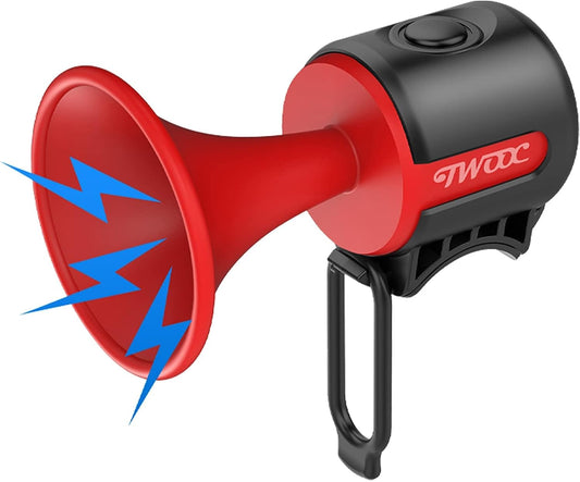AaiLucky Electric Bike Horn, 120dB Loud Bicycle Horn, Electronic Bicycle Bells for Adults/Kids Bike/Scooter/Ebike, 300mAh Battery Operated, Waterproof
