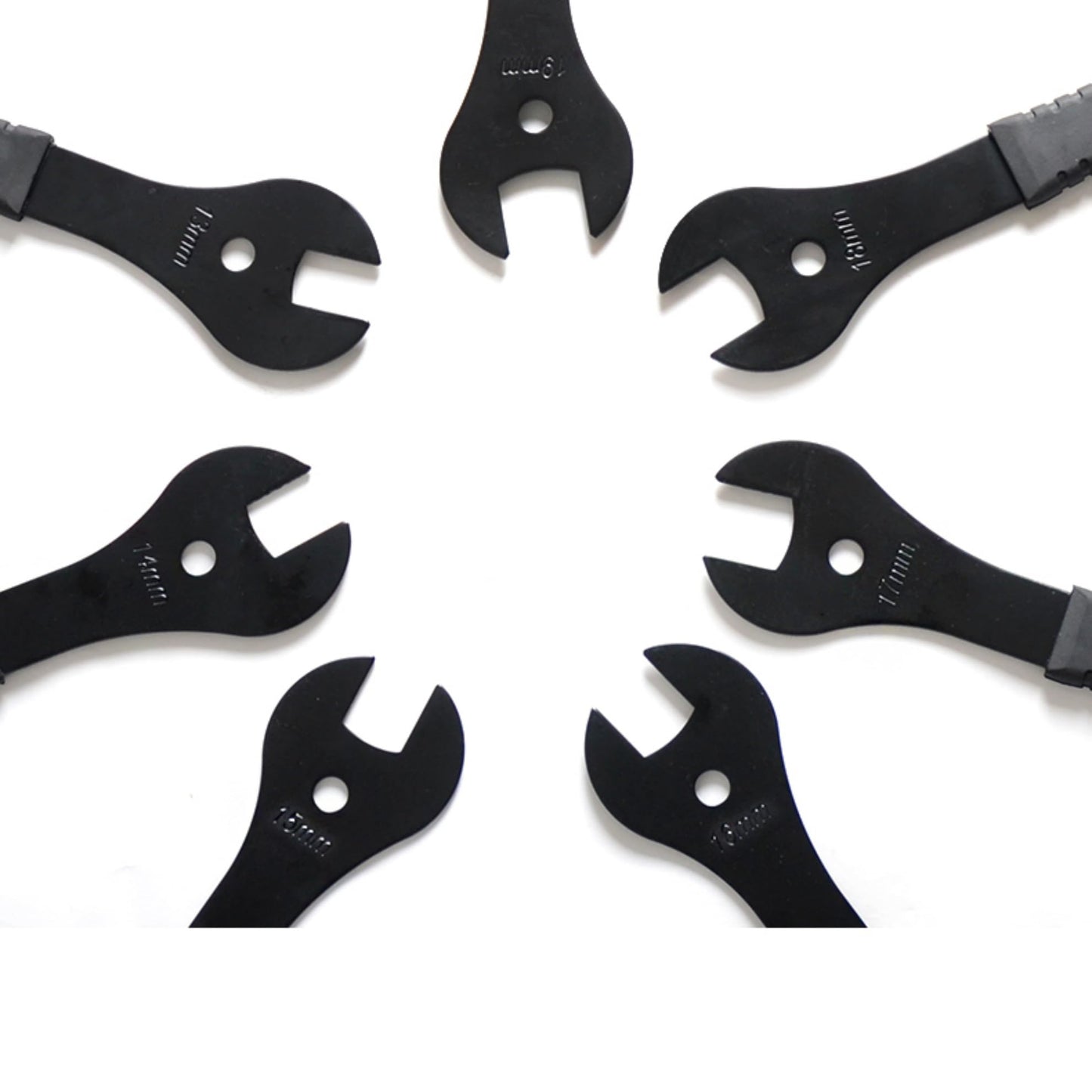 7 PCS Bike Cone Thin Wrench Set Tool (13, 14, 15, 16, 17, 18, 19mm) Bicycle Wheel Hub Axle Nut Install Cycling Spanner Hub Repair Removal Tool