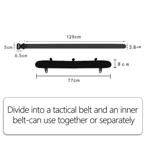 OCANXUE Tactical Belt Molle Duty Belt Padded Utility for Airsoft