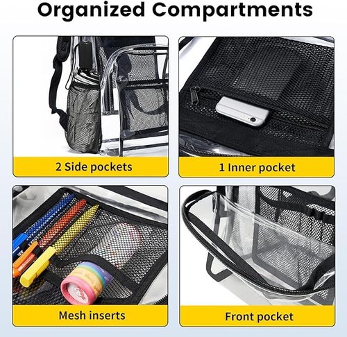 Multipurpose Clear Backpack (Extra Large)