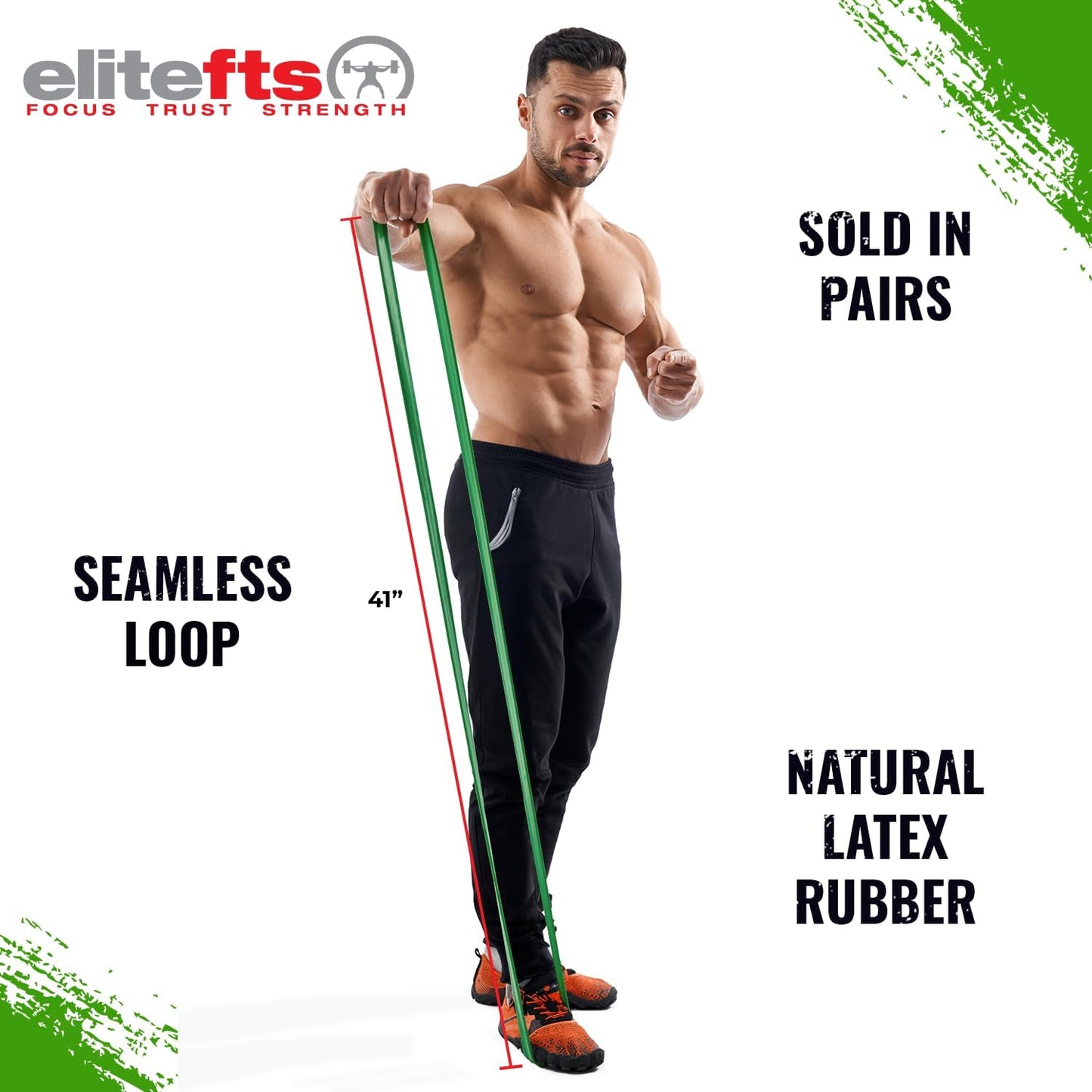 Pro Resistance Band for Core Stability & Flexibility - EliteFTS Portable & Joint-Friendly