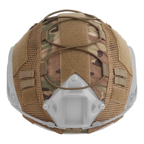 GHILEO Tactical Helmet Cover, Camo Cloth Cover for Airsoft Fast Helmet, Nylon Loops & Shock Cord for Military, Army, Hunting, Shooting, and Paintball Games, Size 10.2'x16.5'