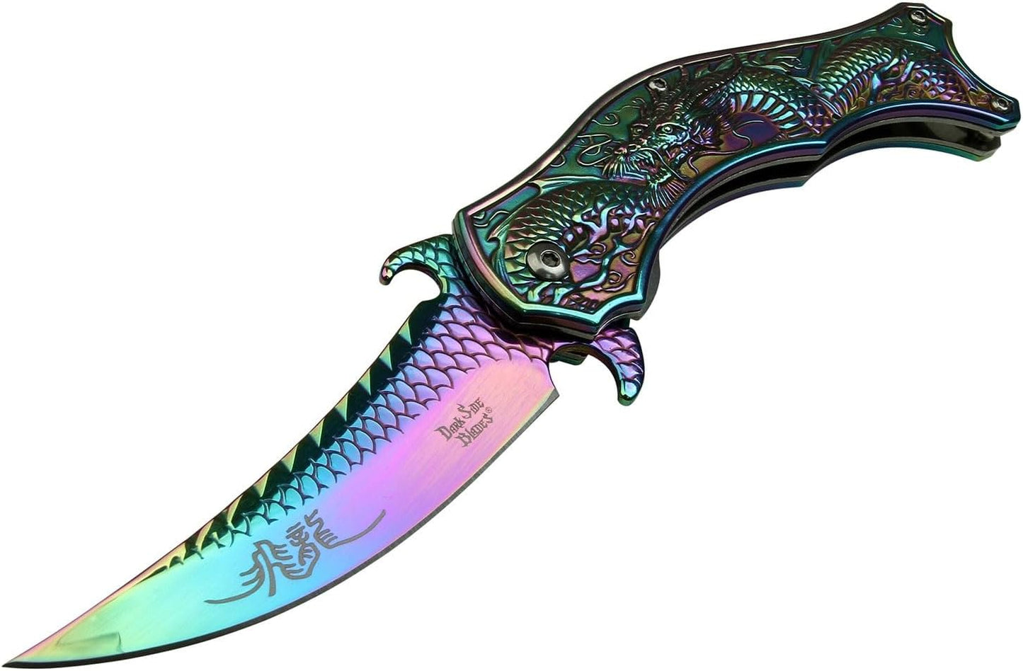 Dark Side Blades Spring Assisted Folding Pocket Knife