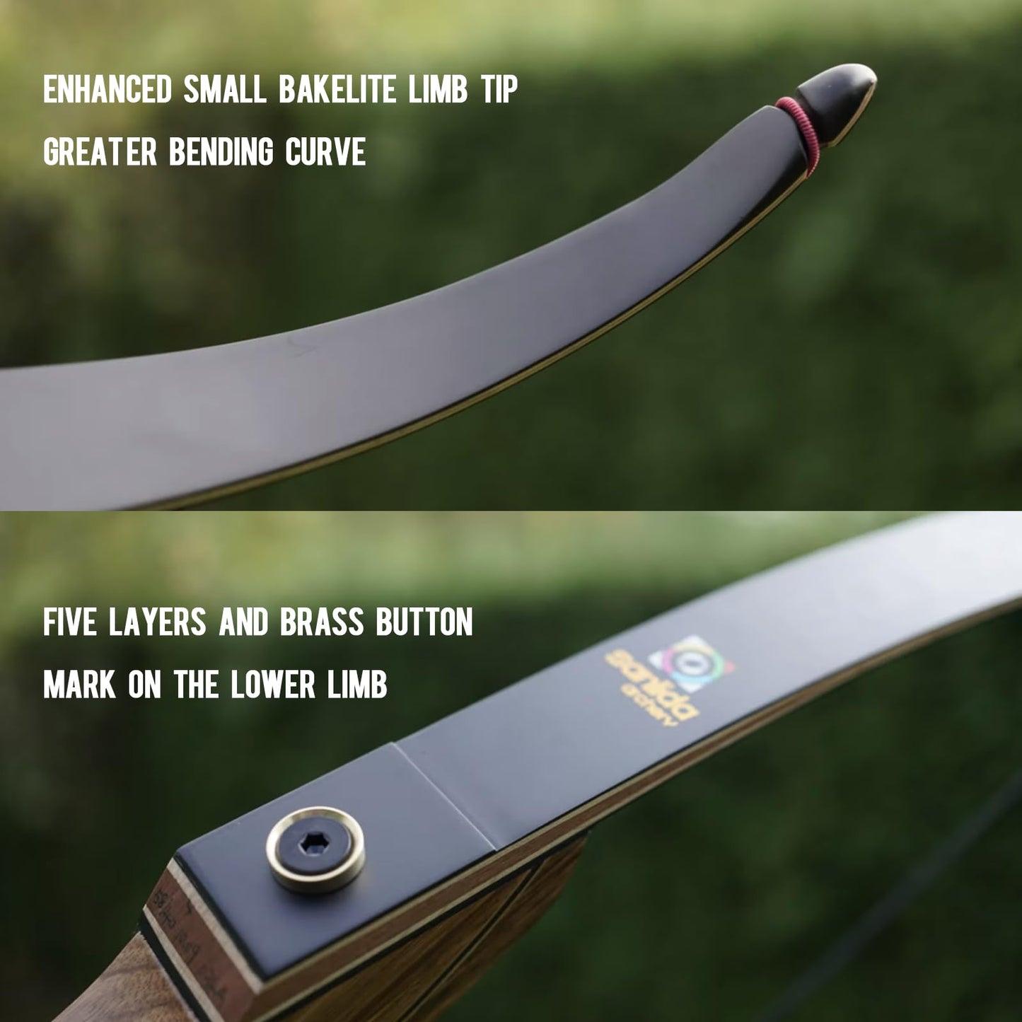 Sanlida Eagle X9 New 58” RTH Standard Hunting Recurve Bow and Arrow Set for Adults and Hunters, Wooden Takedown Recurve Bows Package for Outdoor, Hunting and Practice (35 Lbs, Right Hand)