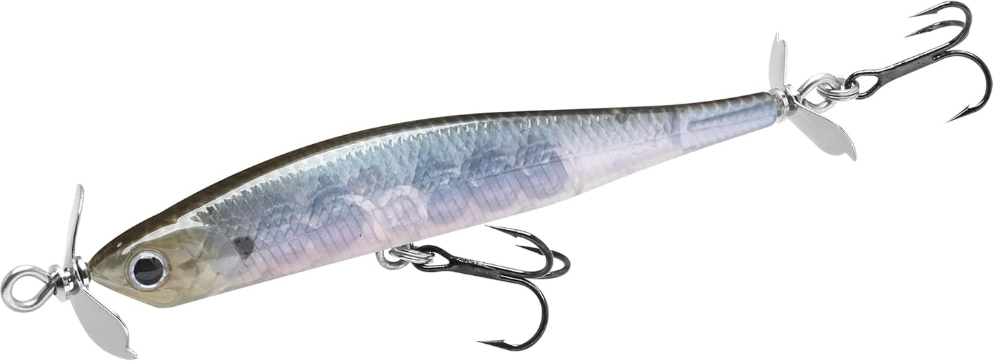 LUCKY CRAFT Screw Pointer 80, Freshwater Bass Fishing Lure, Jerkbait, Smallmouth, Walleye, Sinking, Tournament Winning, Spy Bait, Fishing Gear, Fishing Accessories, Tackle