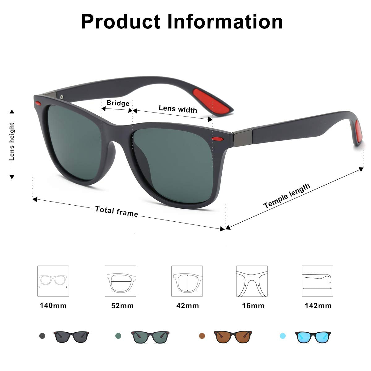 SOJOS Polarized Sports TR90 Sunglasses for Running Cycling Fishing Golf Driving SJ2101 with Matte Black Frame/Turquoise Lens