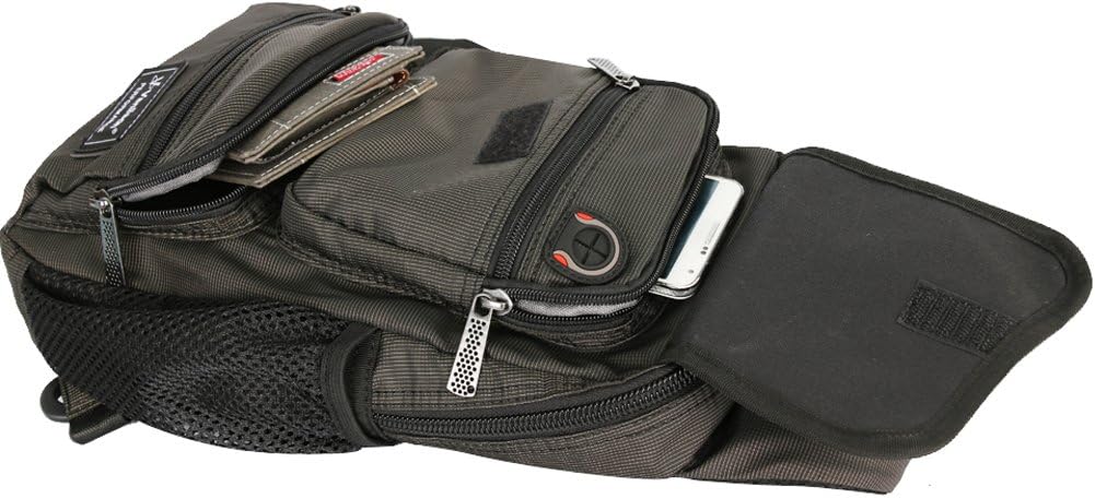 Sling Bag Chest Shoulder Backpack Crossbody Multipurpose Daypack For Men Women Black