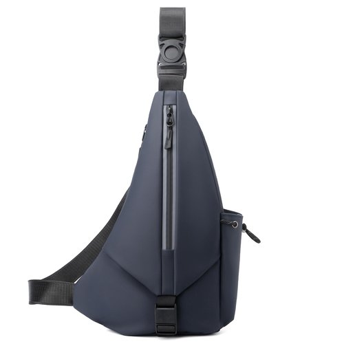 Qidelong Small Sling Bag Anti-Theft Crossbody Shoulder Chest Backpack Fanny Pack Personal Pocket Bags For Travel Hiking Sport (Dark Blue)