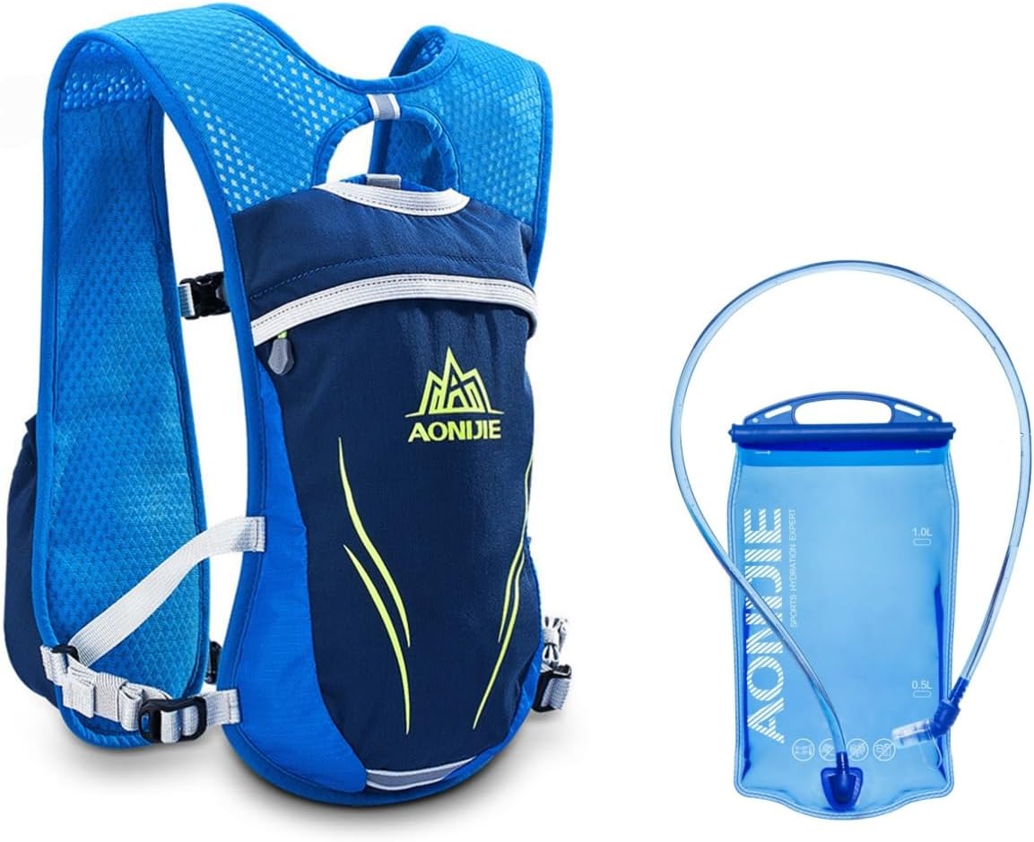 AONIJIE Lightweight Unisex 5.5L Running Race Hydration Vest Hydration Pack Backpack Riding Bag