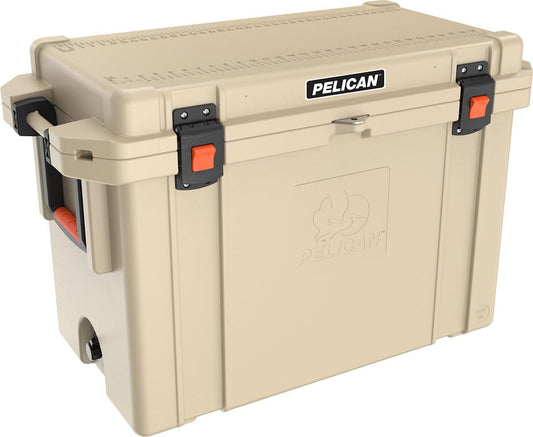 Pelican 95QT Elite Cooler | 72 Can Capacity with Ice | 10+ Day Ice Retention | Rubberized Grip Handles | Guaranteed for Life