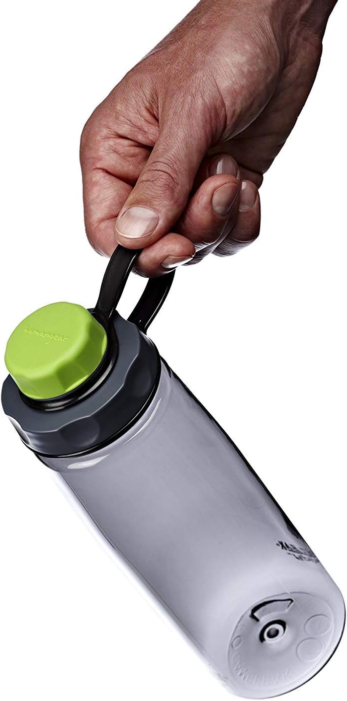 humangear capCAP+ | Converts Wide-Mouth Openings | Secure Easy Open | Food-Safe Material | Water Bottle Accessory Lid
