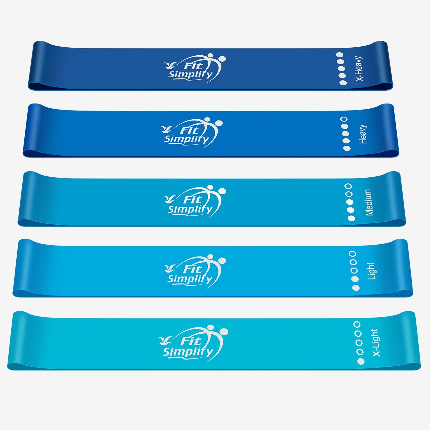 Fit Simplify Resistance Loop Exercise Bands and Fabric Resistance Hip Bands