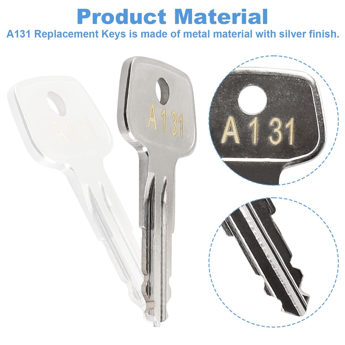 A131 SKS roof Rack Key,Yakima Replacement Key,Replacement Keys for Yakima SKS Ski,Roof,Cargo Box,Carrier Racks and Crossbars with Code Series A131[2 Pack]